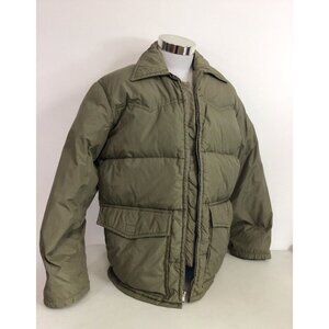 Vintage JC Penney Retro Down Winter Jacket Puffer Coat Mens Large